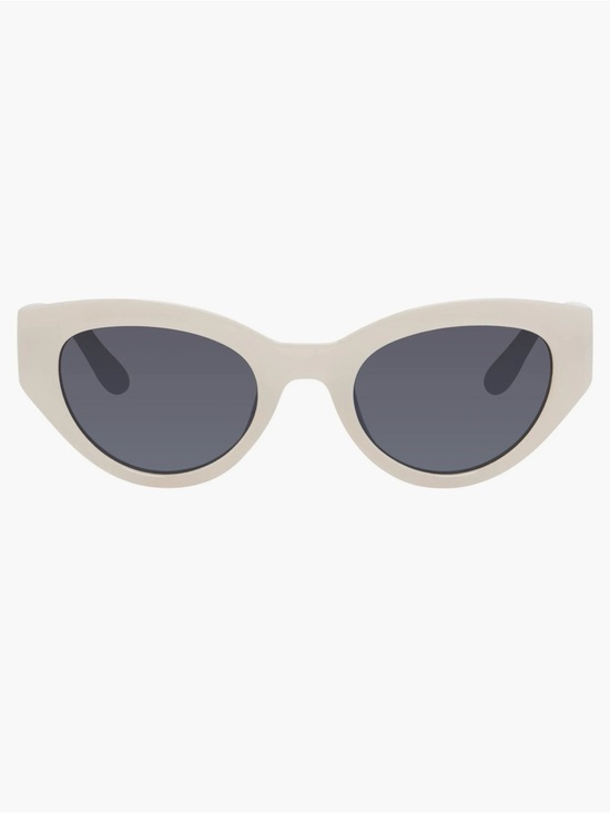 Kurt Geiger Cat Eye Sunglasses Ivory with Dark Lenses